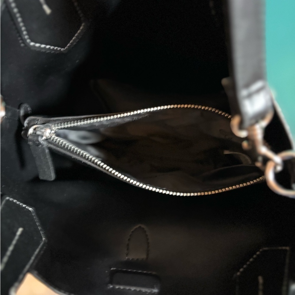 Calvin Klein Gray and Black Snakeskin Tote with Structured Design - Picture 5 of 5